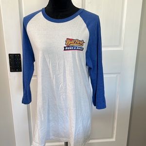 Size medium ballpark buns, and rolls T-shirt classic three-quarter length sleeve